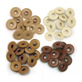 Wide Eyelets - brown - 40 Stück Wide Eyelets - brown - 40 Stück